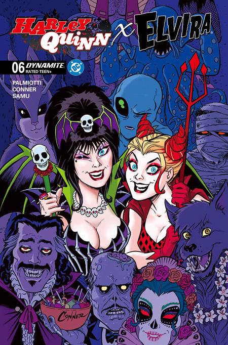 HARLEY QUINN X ELVIRA #6 AMANDA CONNER A COVER