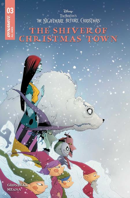 TIM BURTONS THE NIGHTMARE BEFORE CHRISTMAS THE SHIVER OF CHRISTMAS TOWN #3 JAE LEE A COVER