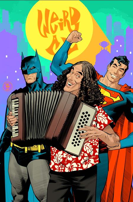 BATMAN SUPERMAN WORLDS FINEST #50 DAN MORA WEIRD AL YANKOVIC CAMEO G COVER
