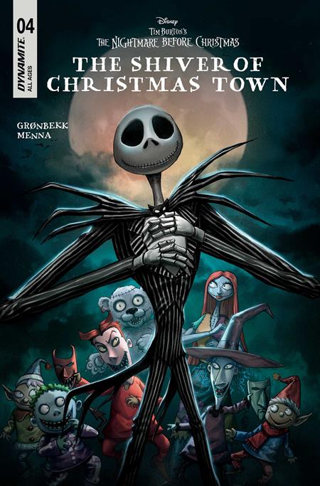 TIM BURTONS THE NIGHTMARE BEFORE CHRISTMAS THE SHIVER OF CHRISTMAS TOWN #4 ALAN QUAH C COVER