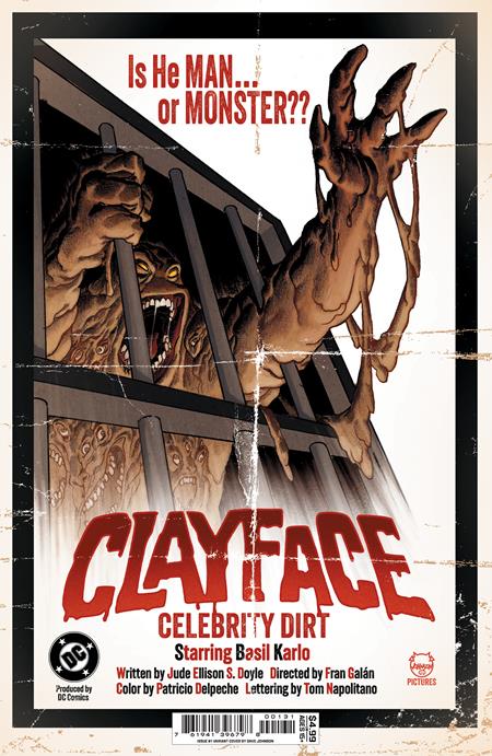 CLAYFACE CELEBRITY DIRT #1 (OF 6) DAVE JOHNSON C COVER