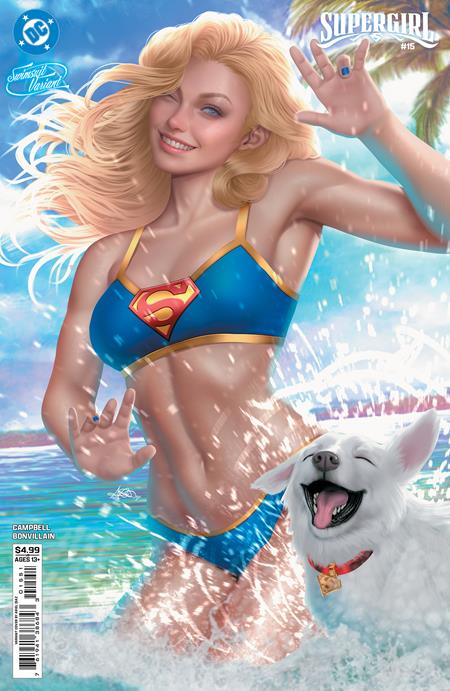 SUPERGIRL #15 SWIMSUIT ARIEL DIAZ E COVER