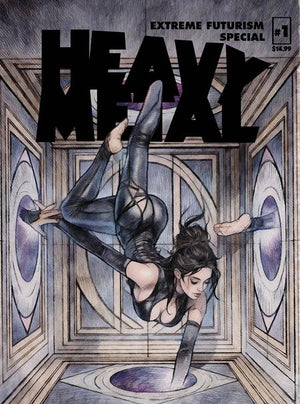 HEAVY METAL MAGAZINE SPECIAL EXTREME FUTURISM #1 MARCO TURINI A COVER