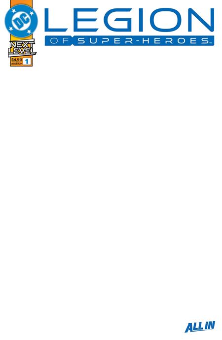 LEGION OF SUPER-HEROES #1 BLANK F COVER