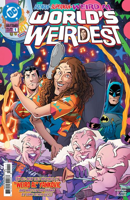 BATMAN SUPERMAN WEIRD AL WORLDS WEIRDEST #1 (ONE SHOT) DAN SCHOENING A COVER