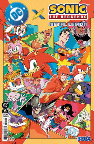 DC X SONIC THE HEDGEHOG METAL LEGION #5 (OF 5) PABLO M COLLAR A COVER