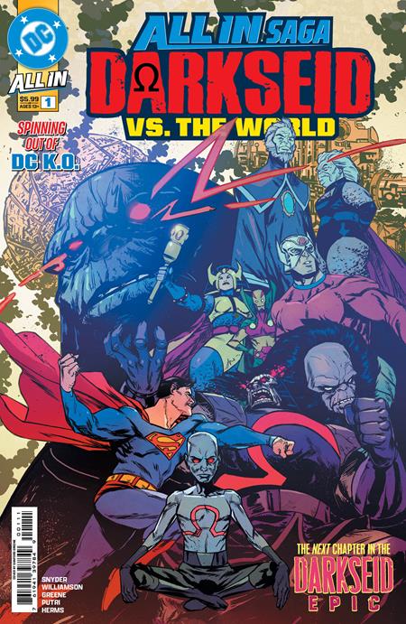 DC ALL IN SAGA DARKSEID VS THE WORLD #1 (ONE SHOT) SANFORD GREENE A COVER