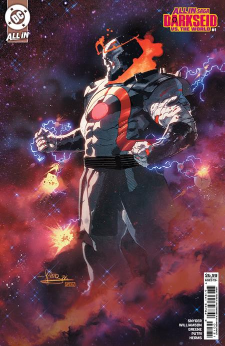 DC ALL IN SAGA DARKSEID VS THE WORLD #1 (ONE SHOT) JAVI FERNANDEZ C COVER