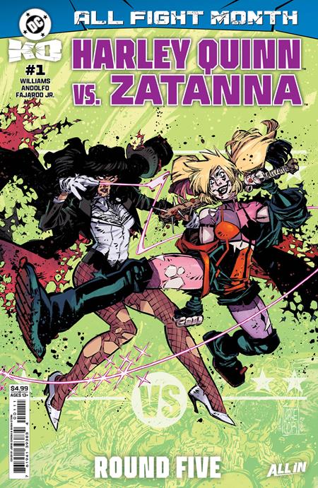 DC K.O. HARLEY QUINN VS ZATANNA #1 JORGE CORONA A COVER