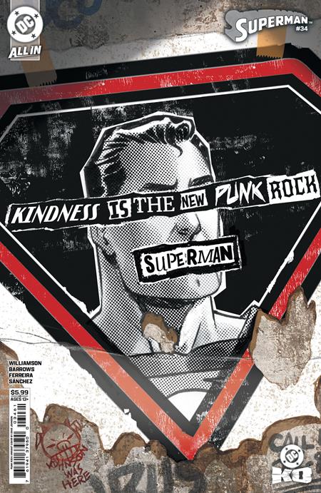 SUPERMAN #34 (DC K.O.) DAVE JOHNSON PUNK ROCK F COVER
