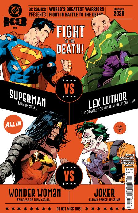 DC K.O. #4 (OF 5) DAN MORA BRACKET D COVER