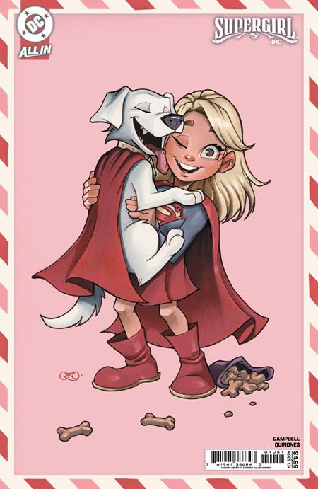 SUPERGIRL #10 CHRISSIE ZULLO VALENTINES DAY CARD E COVER