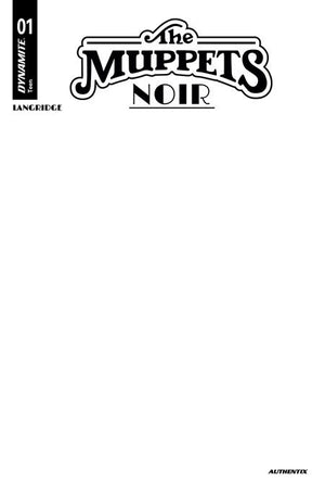 THE MUPPETS NOIR #1 BLANK C COVER