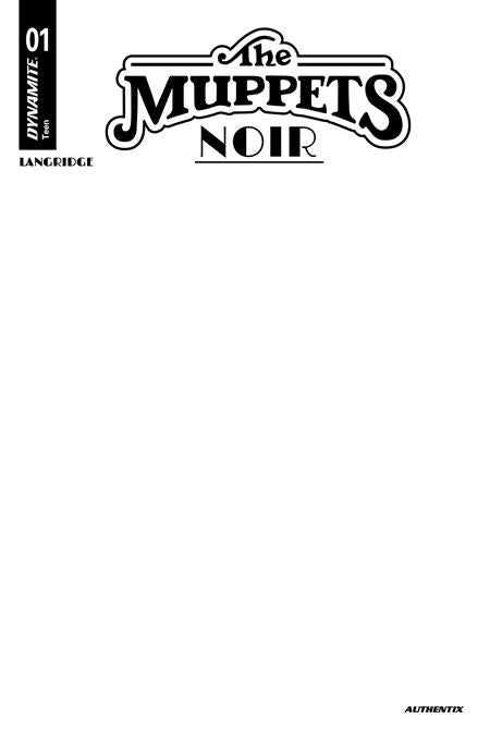 THE MUPPETS NOIR #1 BLANK C COVER