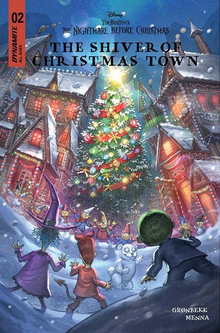 TIM BURTONS THE NIGHTMARE BEFORE CHRISTMAS THE SHIVER OF CHRISTMAS TOWN #2 ALAN QUAH C COVER