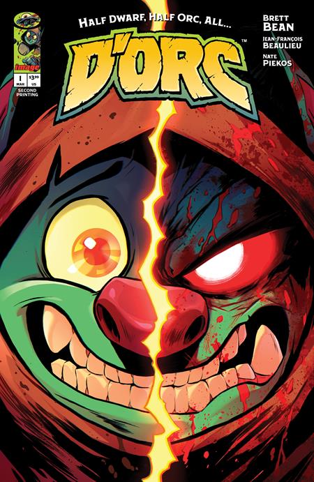 DORC #1 SECOND PRINTING BRETT BEAN A COVER