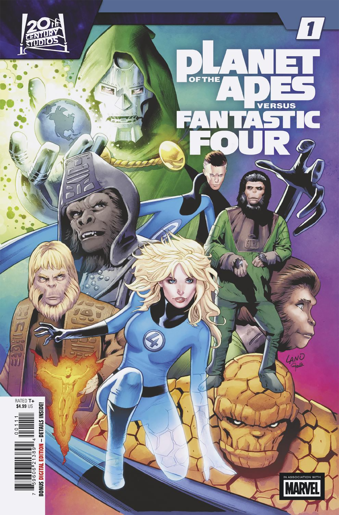 PLANET OF THE APES VS. FANTASTIC FOUR #1 CORY SMITH A COVER