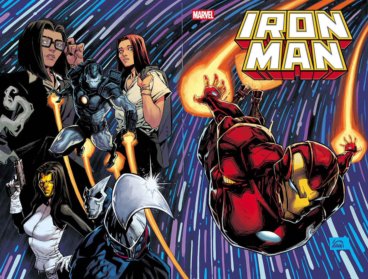 IRON MAN #1 RYAN STEGMAN WRAP AROUND A COVER