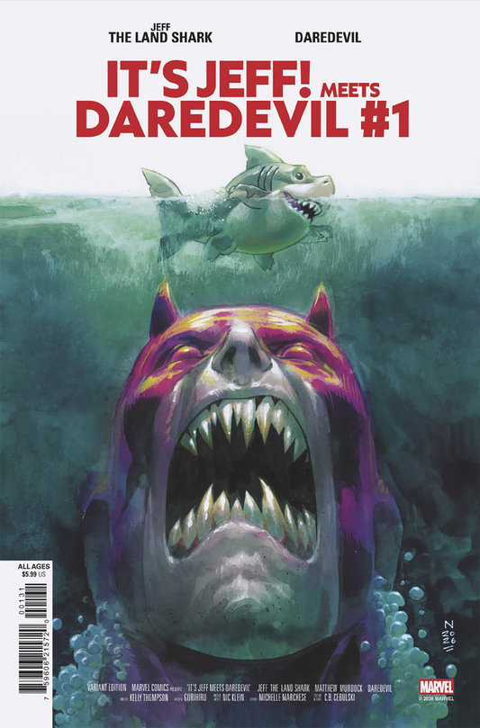 IT'S JEFF MEETS DAREDEVIL #1 NIC KLEIN C COVER
