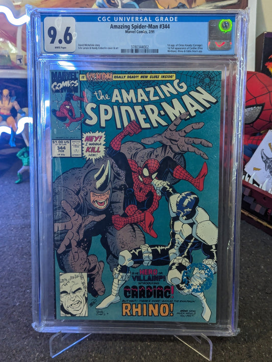 THE AMAZING SPIDER-MAN #344 CGC 9.6 KEY ISSUE