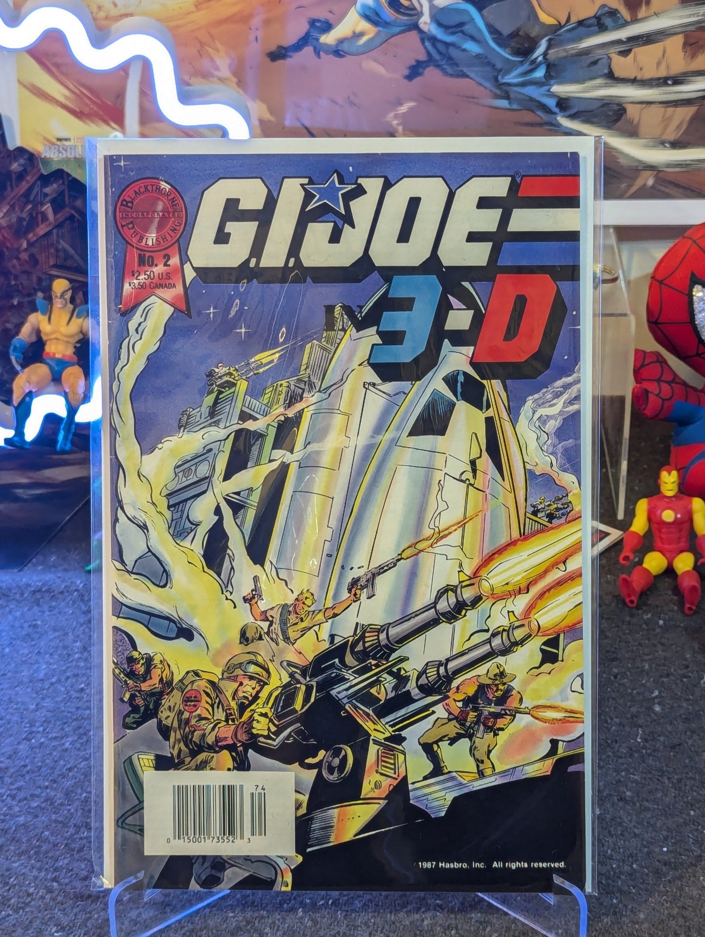 G.I. JOE 3-D #2 (1987) 3D GLASSES INCLUDED
