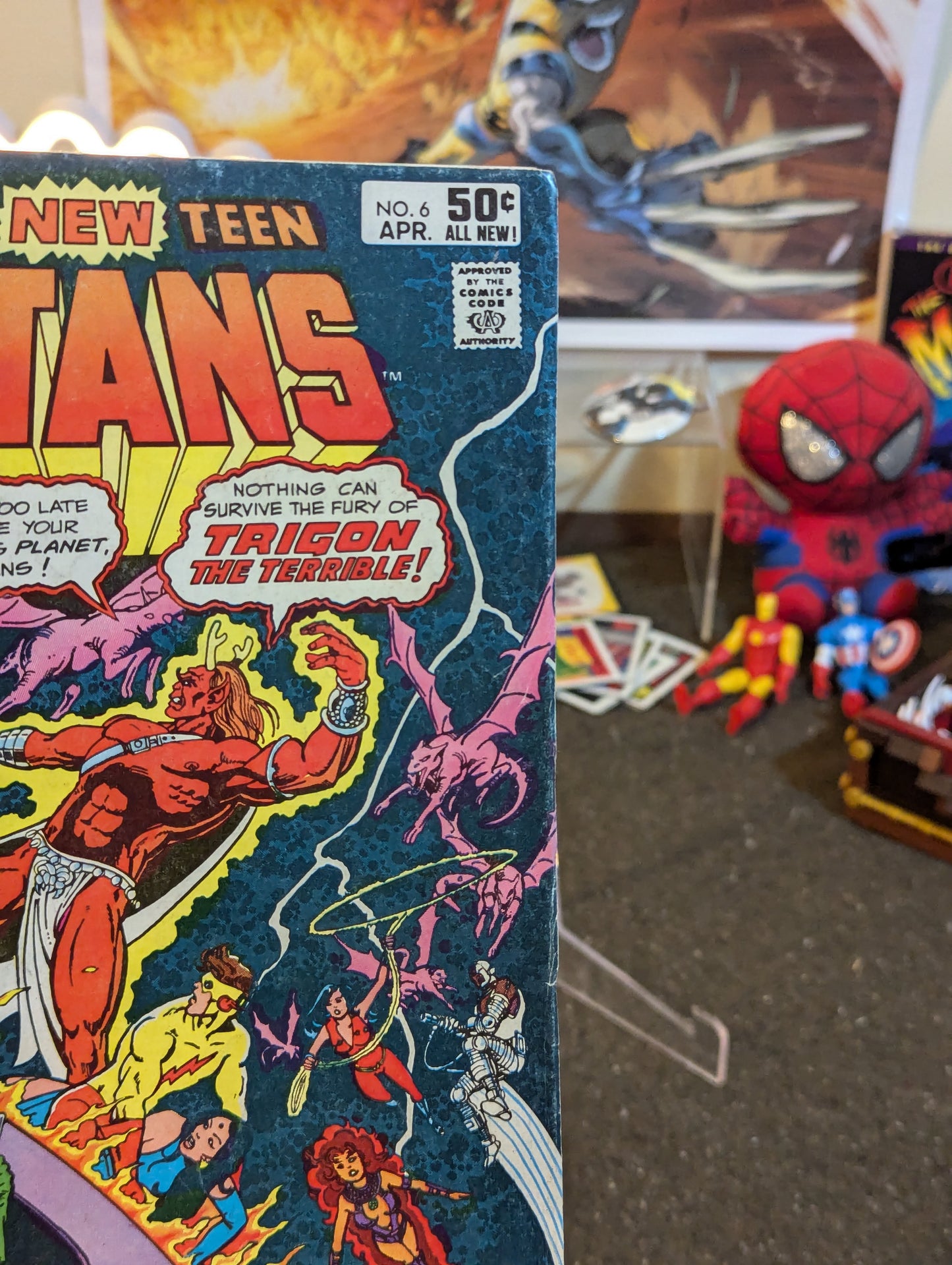 NEW TEEN TITANS #6 (1981) NEWSTAND KEY ISSUE