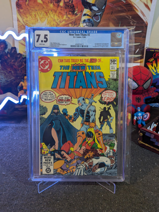 NEW TEEN TITANS #2 CGC 7.5 KEY ISSUE