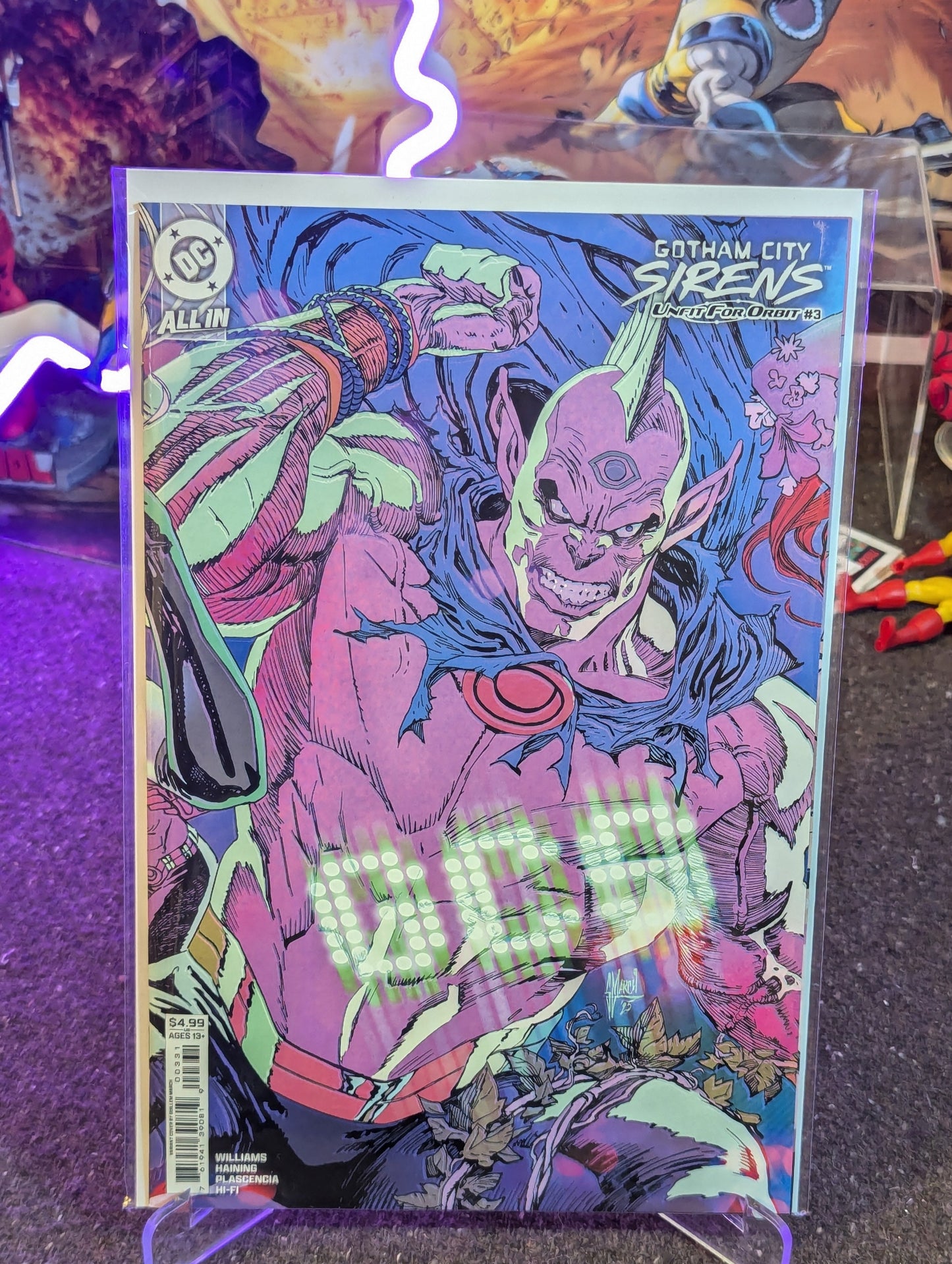 GOTHAM CITY SIRENS : UNFIT FOR ORBIT #1-5 CONNECTING VARIANT COVER SET