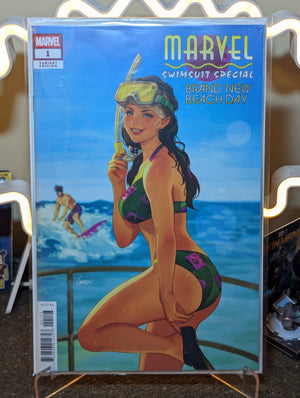 SDCC EXCLUSIVE MARVEL SWIMSUIT SPECIAL: BRAND NEW BEACH DAY #1 VARIANT COVER