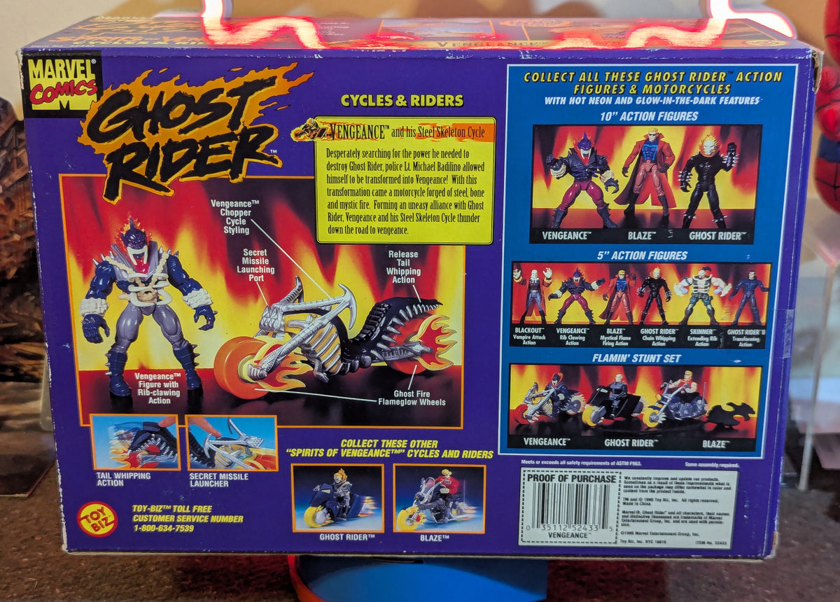 TOYBIZ MARVEL SPIRITS OF VENGEANCE CYCLES & RIDERS VENGEANCE ACTION FIGURE
