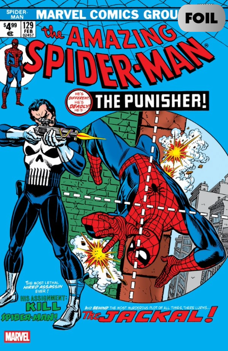 AMAZING SPIDER-MAN #129 BLUE FACSIMILE GIL KANE FOIL B COVER