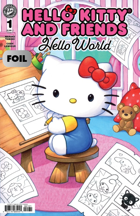 HELLO KITTY AND FRIENDS: HELLO WORLD! #1 CHRISSI ZULLO UMINGA FOIL C COVER
