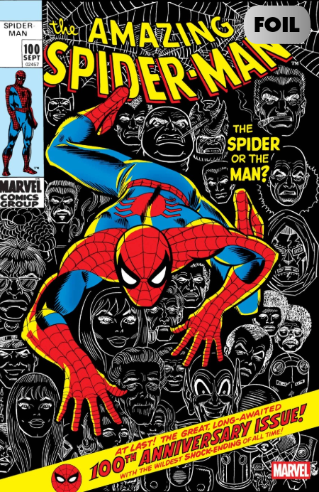 AMAZING SPIDER-MAN #100 FACSIMILE JOHN ROMITA SR. FOIL B COVER