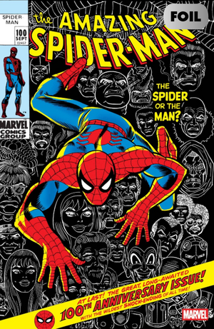 AMAZING SPIDER-MAN #100 FACSIMILE JOHN ROMITA SR. FOIL B COVER