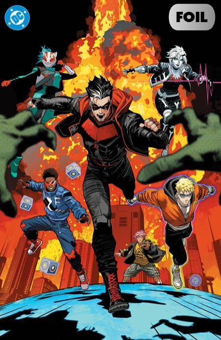 TEEN TITANS #1 DAN MORA FOIL F COVER