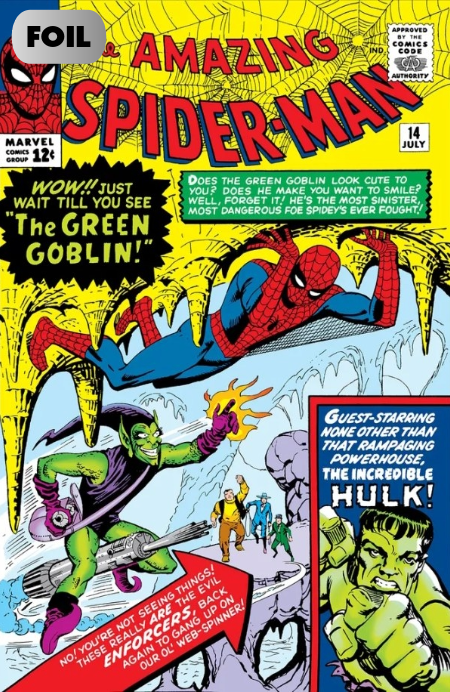 AMAZING SPIDER-MAN #14 FACSIMILE STEVE DITKO FOIL B COVER