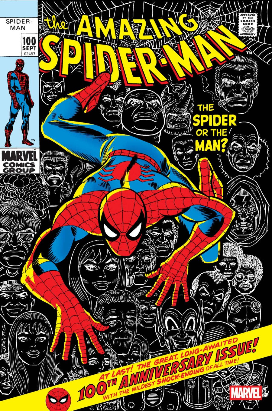 AMAZING SPIDER-MAN #100 FACSIMILE JOHN ROMITA SR. A COVER