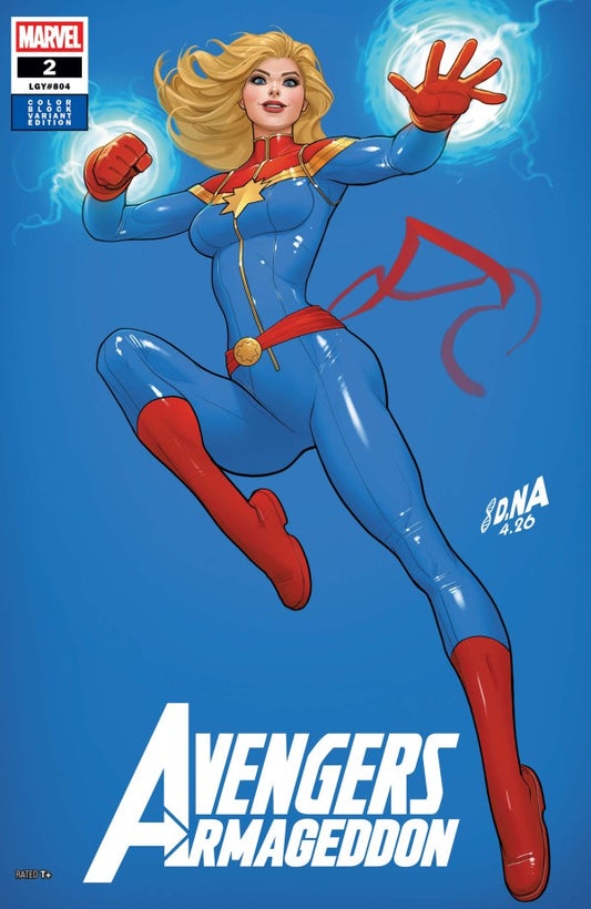AVENGERS: ARMAGEDDON #2 COLOR BLOCK BLUE DAVID NAKAYAMA C COVER