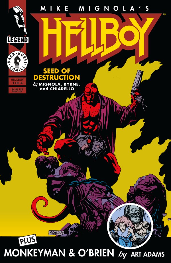 HELLBOY: SEED OF DESTRUCTION #1 FACSIMILE MIKE MIGNOLA A COVER