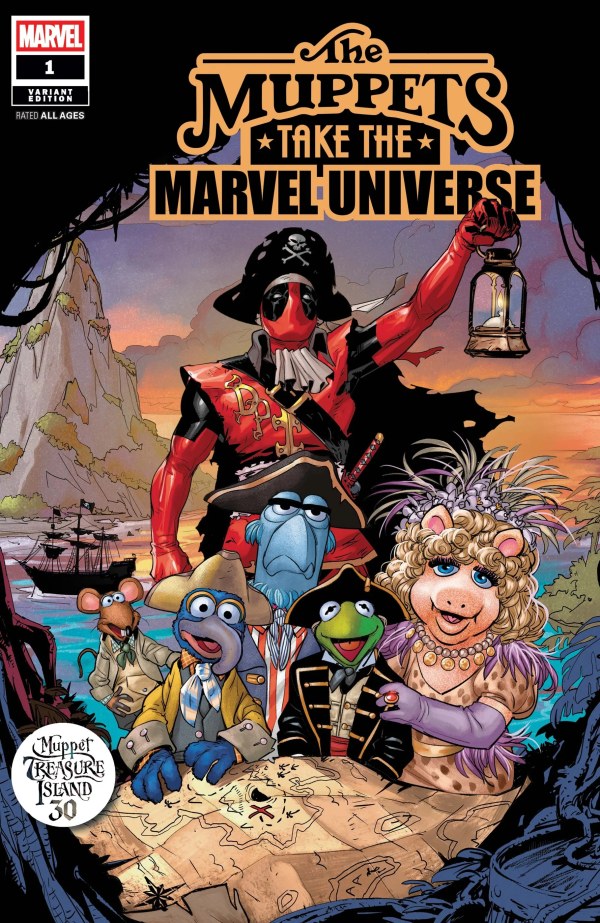 MUPPETS TAKE THE MARVEL UNIVERSE #1 MUPPET TREASURE ISLAND 30TH ANNIVERSARY MATTEO LOLLI E COVER E