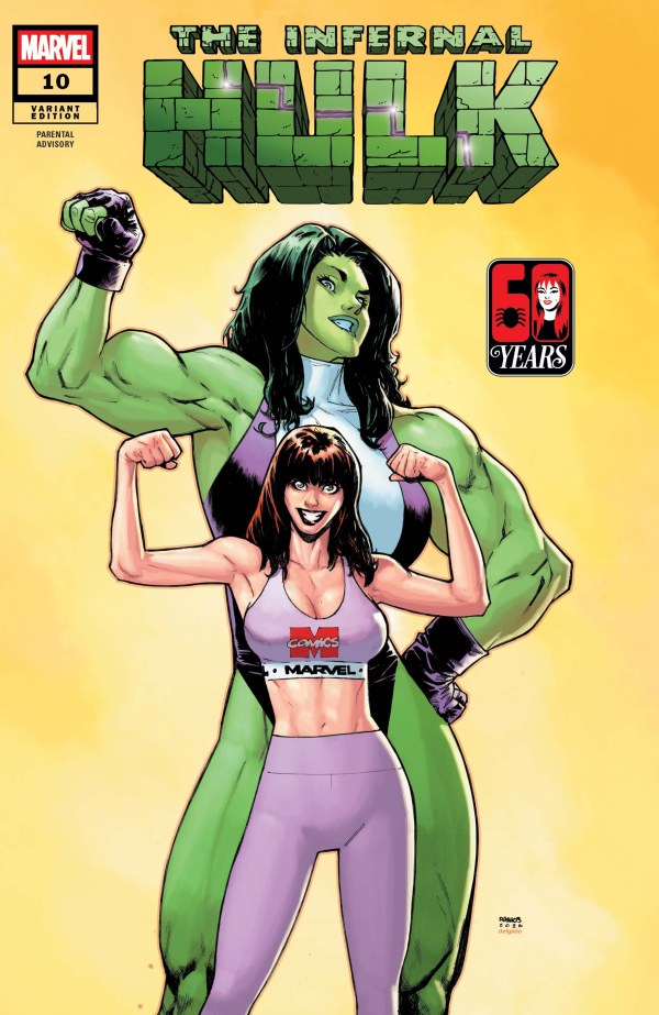 INFERNAL HULK #10 MARY JANE WATSON HUMBERTO RAMOS B COVER
