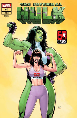 INFERNAL HULK #10 MARY JANE WATSON HUMBERTO RAMOS B COVER