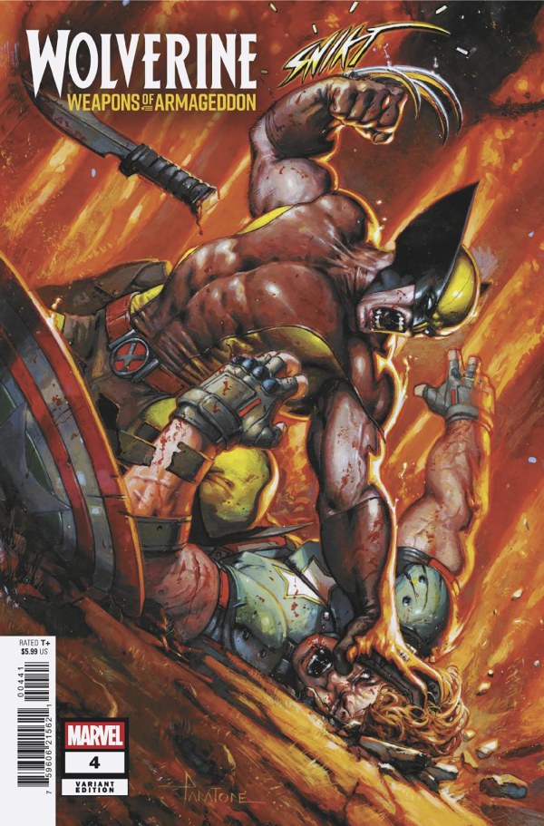 WOLVERINE: WEAPONS OF ARMAGEDDON #4 DAVIDE PARATORE D COVER