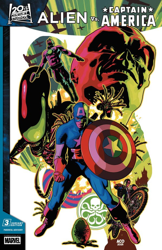 ALIEN VS. CAPTAIN AMERICA #3 ACO B COVER
