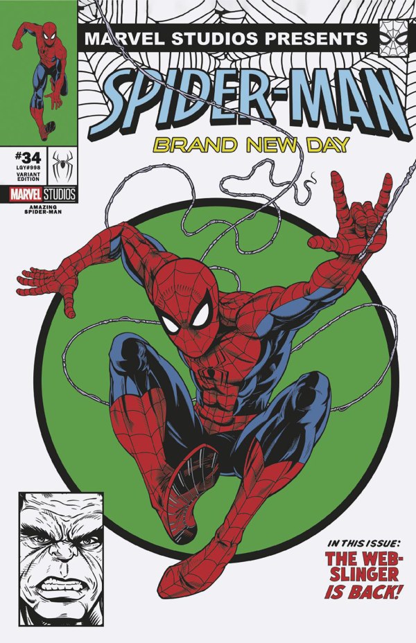 AMAZING SPIDER-MAN #34 MARVEL STUDIOS SPIDER-MAN: BRAND NEW DAY ADAM STAFFORD F COVER
