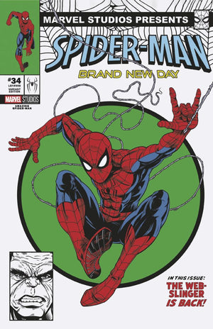 AMAZING SPIDER-MAN #34 MARVEL STUDIOS SPIDER-MAN: BRAND NEW DAY ADAM STAFFORD F COVER