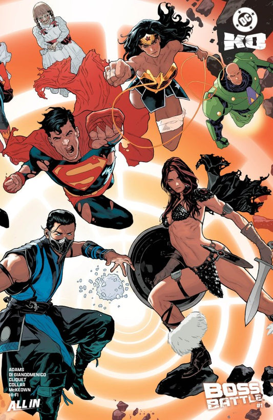 DC K.O. BOSS BATTLE #1 (ONE SHOT) JEFF SPOKES WRAPAROUND E COVER