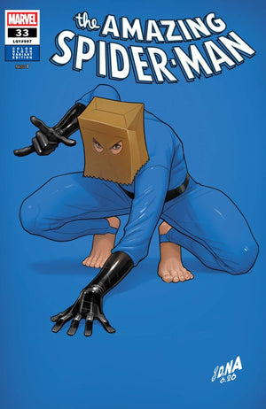 AMAZING SPIDER-MAN #33 COLOR BLOCK BLUE DAVID NAKAYAMA C COVER