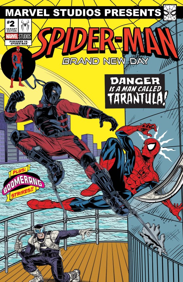 PUNISHER VS. SPIDER-MAN #2 MARVEL STUDIOS SPIDER-MAN: BRAND NEW DAY ADAM STAFFORD D COVER