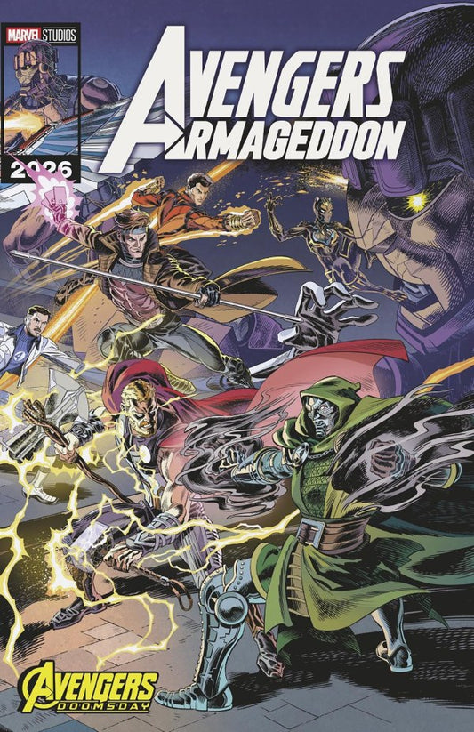 AVENGERS: ARMAGEDDON #5 MARVEL STUDIOS AVENGERS: DOOMSDAY LEONEL CASTELLANI WRAPAROUND B COVER